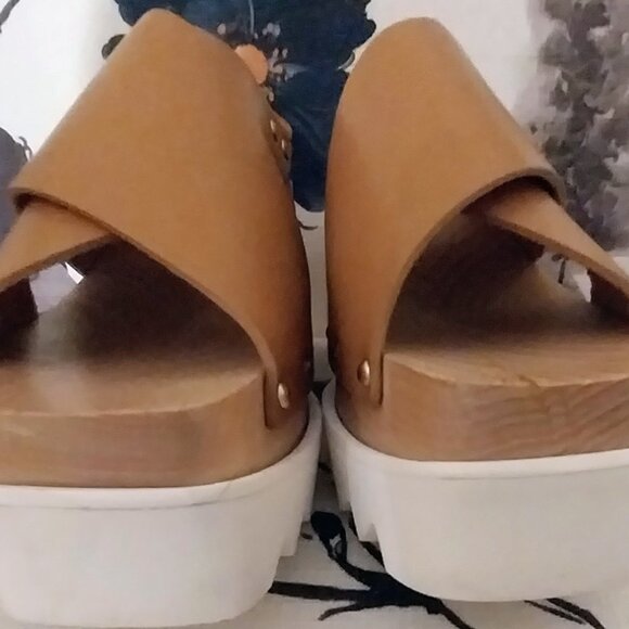 Stella McCartney Women' Elyse Wedge Platform slingback Sandal Shoes Size 39 - Picture 4 of 6